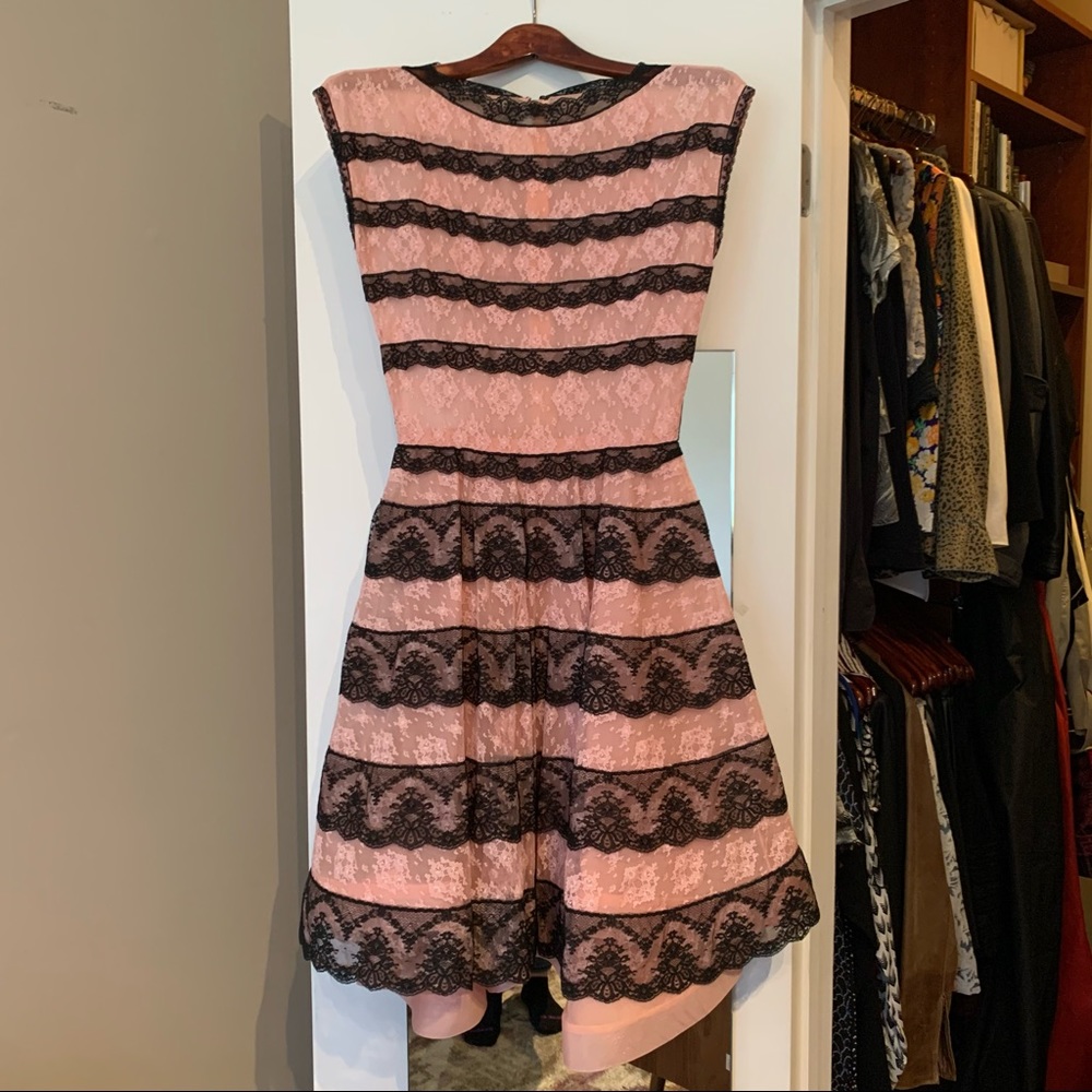 Vintage 1980s Miss O Oscar De La Renta Lace Party Dress